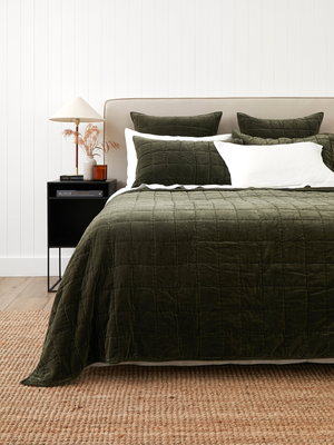 Maison Velvet Quilt in Olive