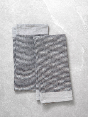 Organic Cotton Waffle Tea Towel Set of 2