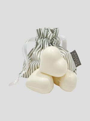 Gardenia Heart Soap Set 3
