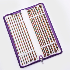 Trousse aiguilles droites en bois Symfonie KnitPro