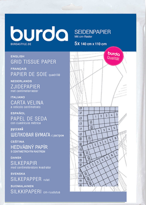 Papier de soie quadrillé Burda