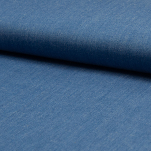 Tissu chambray - Bleu