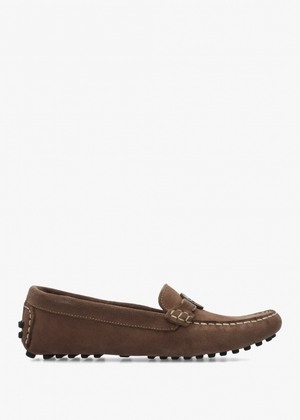 Laire Light Trench Suede Driving Loafers