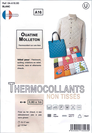 Ouatine molleton thermocollant