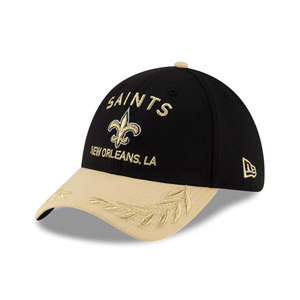 New Orleans Saints NFL Draft 2025 Black 39THIRTY Stretch Fit Cap