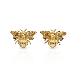 9ct Gold Bee Earrings