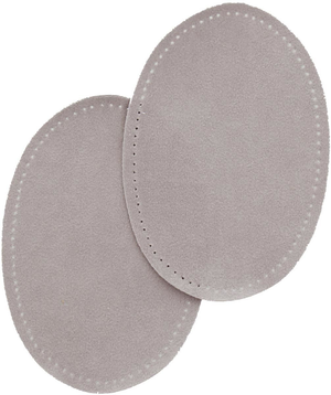 Coudières thermocollantes imitation daim gris clair