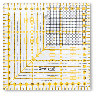 Règle patchwork Omnigrid quadrillage 15  x 15 cm