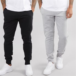 French Connection Mens FC Two Pack Joggers Marine/Light Grey Mel
