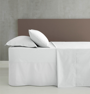 Catherine Lansfield Easy Iron Percale Weave Flat Sheet White