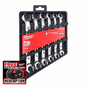 Milwaukee 4932480636 Flare Nut Spanner Set (6 Pieces)