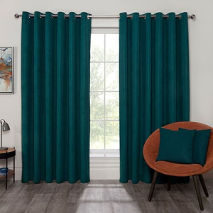 BLACKOUT & THERMAL CORDUROY TEAL 66x90 Curtain
