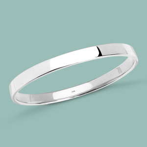 Portrait Identity Silver 7mm Closed Bangle