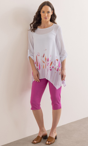 Pull On Pedal Pushers - Pink