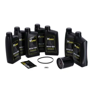 Vspec Fully Synthetic Service Kit With Black Filter For 2018-2025  Harley Davidson Softail (GRBRT34)