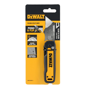 DeWalt DWHT10991-0 Push & Flip Folding Fixed Blade Utility Knife