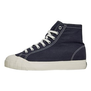 Superga Mens 3192 Campionato Basket Hi Top Trainers Blue Grey Dark F Avorio
