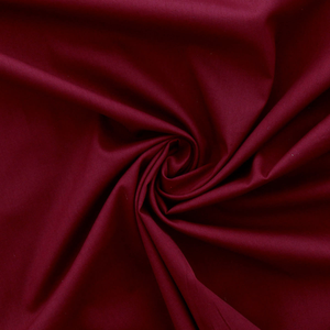 Tissu popeline de coton - Bordeaux