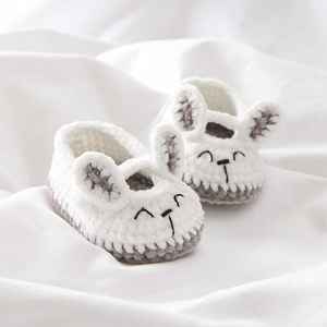 Kit crochet Baby Booties - Lapin