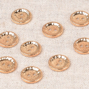 Bouton métal fantaisie 11 mm - Or