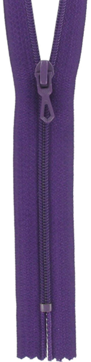 Fermeture éclair nylon - Violet foncé