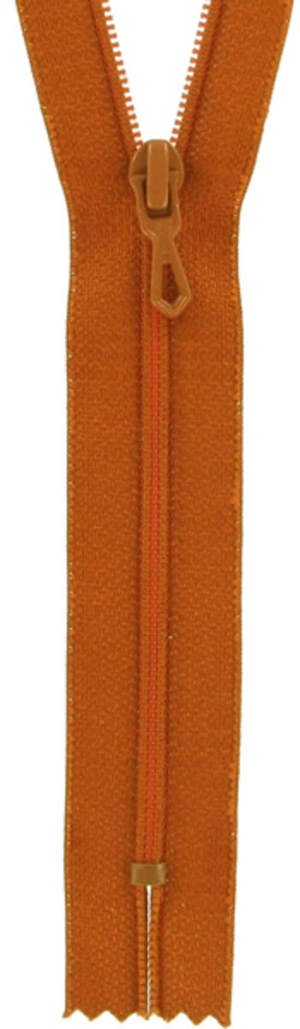 Fermeture éclair nylon - Brun caramel