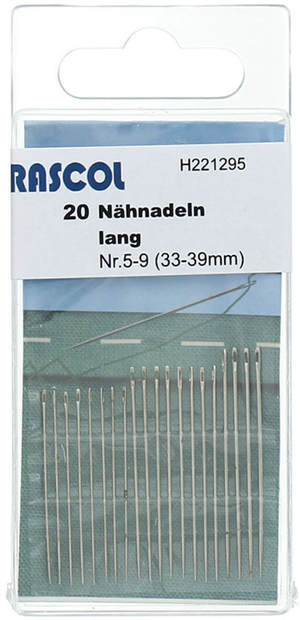 Aiguilles à coudre longues Rascol - Assortiment 5/9