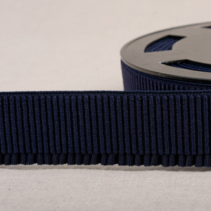 Élastique bord côte pour jupe - Bleu marine