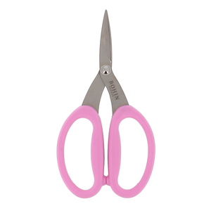 Ciseaux de précision micro-dentés grands anneaux souples Bohin - Rose