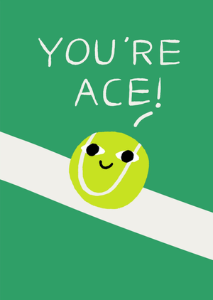 You're Ace Tennis Ball Card