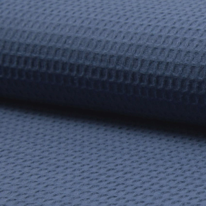 Tissu torchon nid d´abeille - Bleu jeans