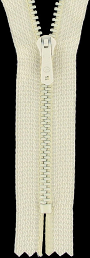Fermeture éclair pantalon - Blanc cassé