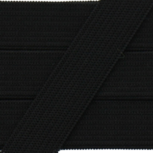 Élastique souple 15 mm - Noir