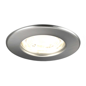 LED Downlight - 5W - Warm White - Fire Rated - IP65 Rated for Bathroom use - Dimmable - Stainless Steel - Ceiling - Recessed Spotlight - 5 Year Warranty