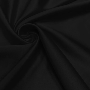 Tissu satin extensible - Noir