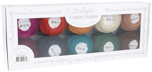 Coffret de 10 pelotes de coton perlé Scheepjes Candy Floss N°10 - Autumn Spice