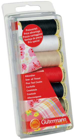 Set de 7 fils à coudre polyester Gütermann