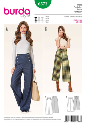 Patron de pantalon - Burda 6573