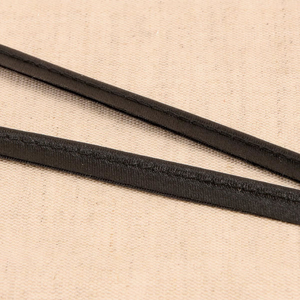 Passepoil satin - Noir