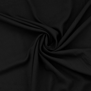 Tissu popeline de viscose - Noir