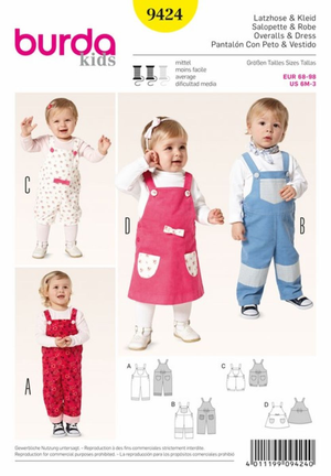 Patron de salopette et robe - Burda 9424