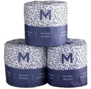 Matthews Wrapped Toilet Paper Roll 2 Ply 400 Sheets - Carton of 48 Rolls