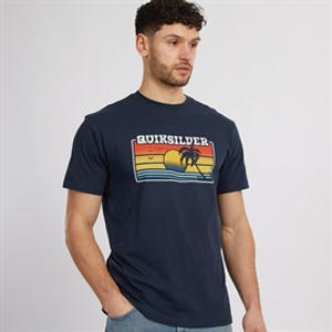 Quiksilver Mens Sun Faded T-Shirt Dark Navy