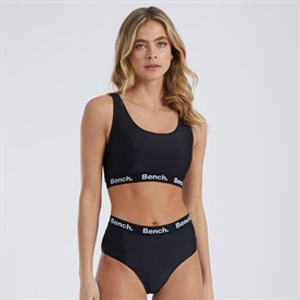Bench Womens Ayah Crop Bikini Black