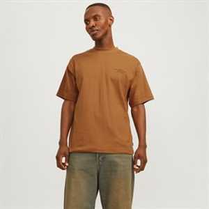 JACK & JONES Mens Blachad Branding T-Shirt Nuthatch