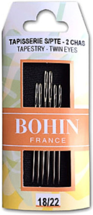 Aiguilles point de croix, canevas et tricot sans pointe avec double chas