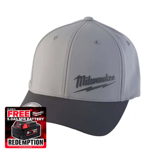 Milwaukee 4932493103 Performance Baseball Cap Colour, Dark Grey (Size S/M)