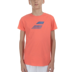 Babolat Exercise Logo Maglietta Bambino - Hot Coral