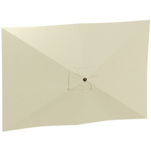 Outsunny Toldo de Recambio de Sombrilla de 3x2 m Toldo de Repuesto para Sombrilla con Ventilación Superior Anti-UV 50+ Beige
