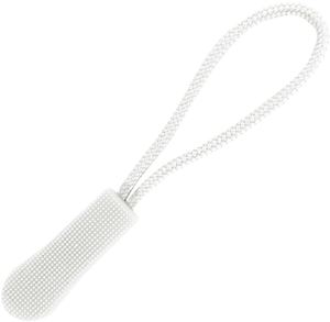 Cordon de tirage pour tirette de fermeture - Blanc